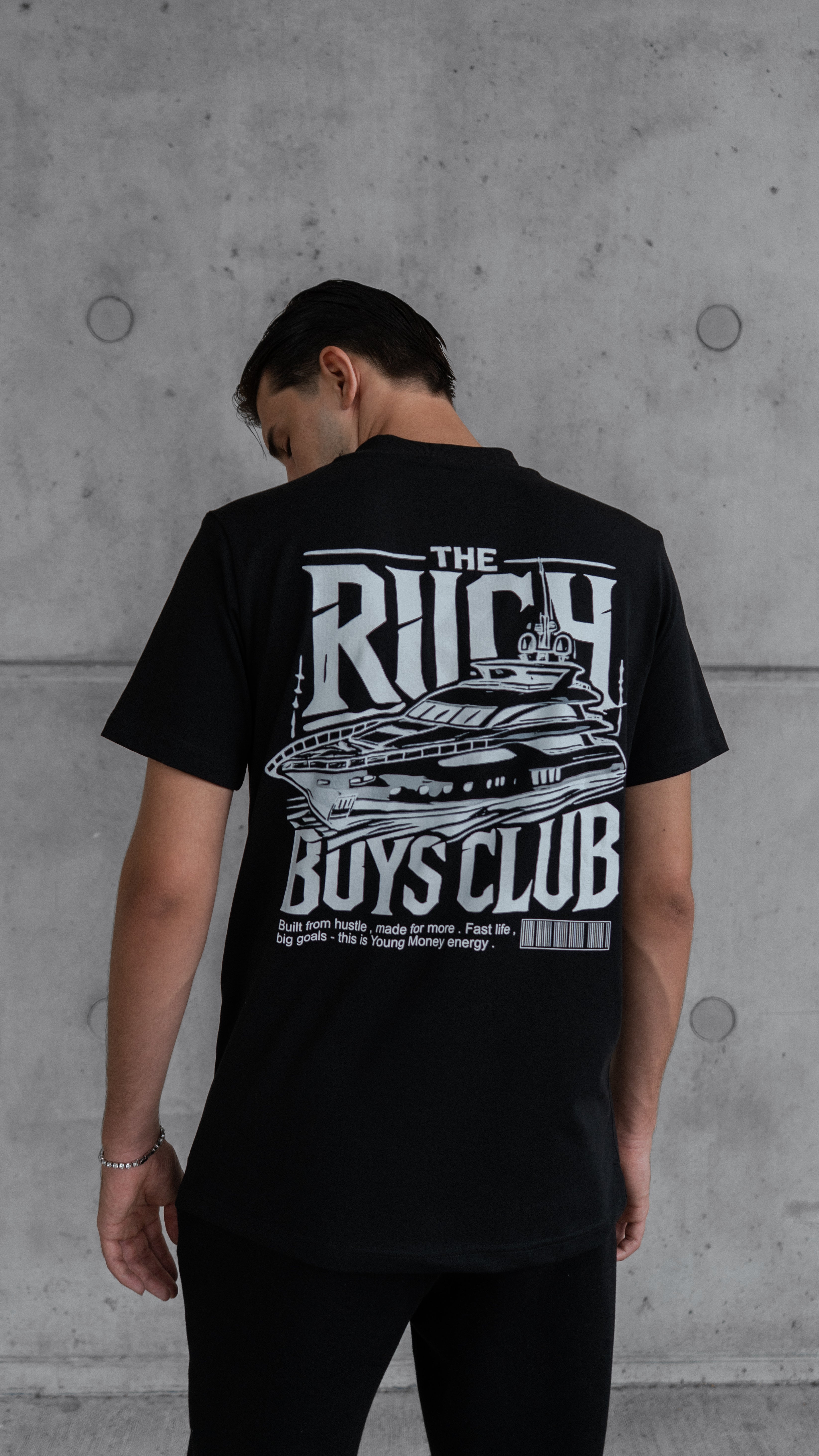 PREMIUM YOUNG MONEY ENERGY OS SHIRT SCHWARZ