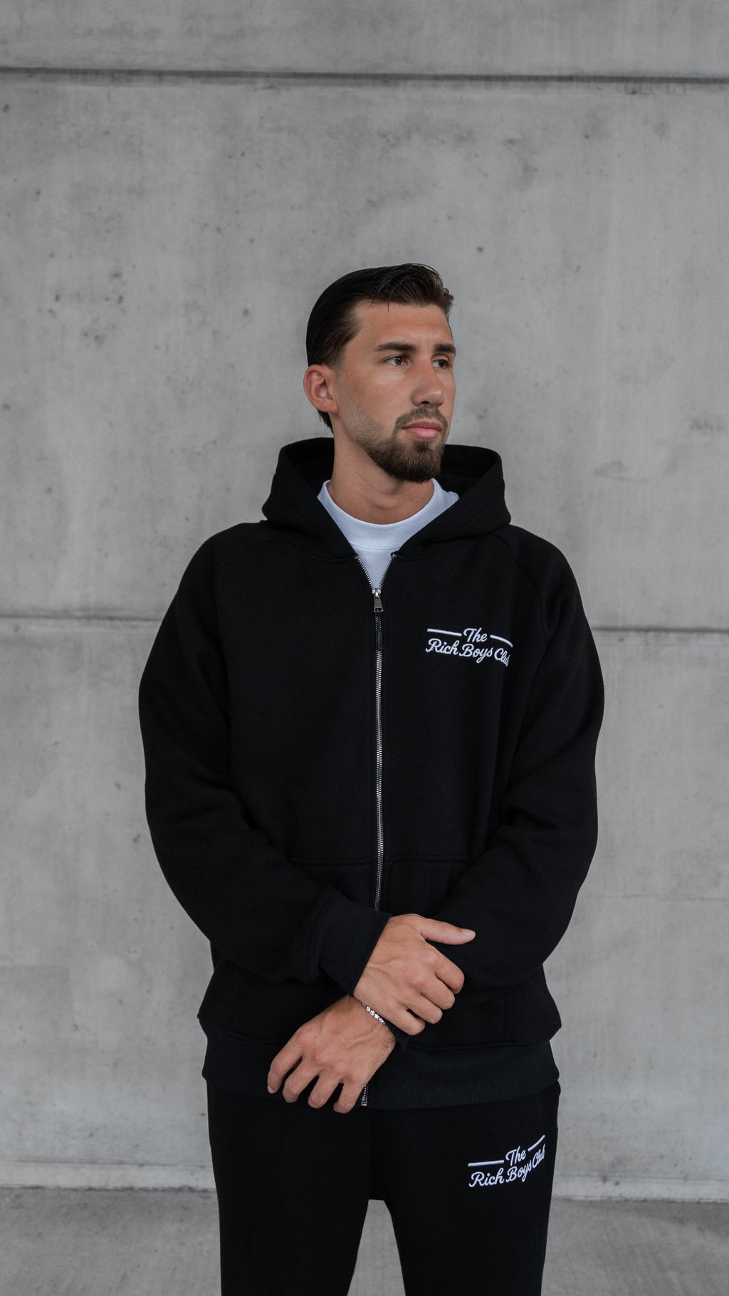 THE RICH BOYS CLUB ZIPPER HOODIE